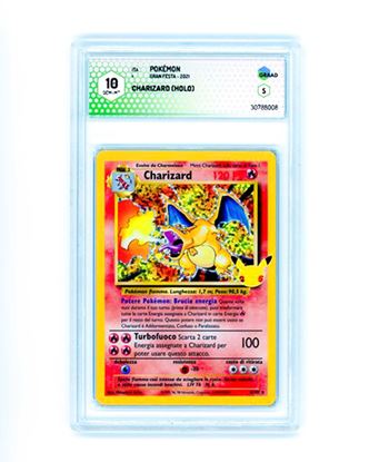 Immagine di GRAAD 10 - Pokemon Charizard 4/102 Holo - Gem Mint (ITA)