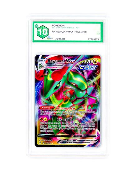 Immagine di GRAAD 10 - Pokemon Rayquaza VMAX 111/203 Full Art - Gem Mint (ITA)