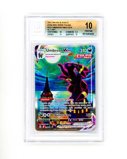 Immagine di Umbreon Vmax 215/203 Beckett bgs 10 IT GEM- MT