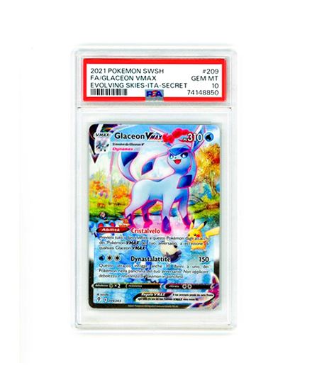 Immagine di PSA 10 - Pokemon Glaceon VMAX 209/203 Rara Segreta - Gem Mint (ITA)