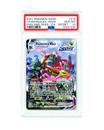 Immagine di PSA 10 - Pokemon Rayquaza VMAX 218/203 Rara Segreta - Gem Mint (ITA)
