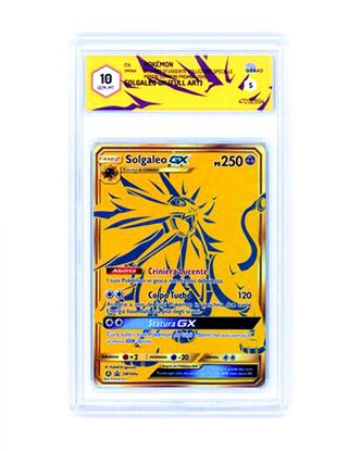 Immagine di GRAAD 10 - Pokemon Solgaleo GX SM104a Full Art - Gem Mint (ITA)