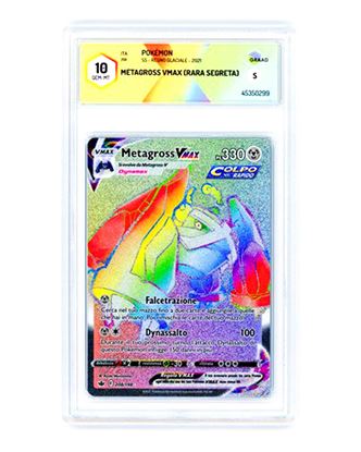Immagine di GRAAD 10 - Pokemon Metagross VMAX 208/198 Rara Segreta - Gem Mint (ITA)