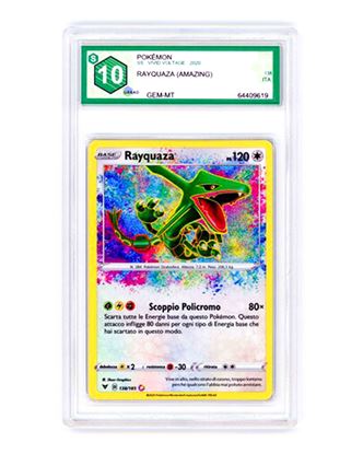 Immagine di GRAAD 10 - Pokemon Rayquaza 138/185 Amazing Rare - Gem Mint (ITA)