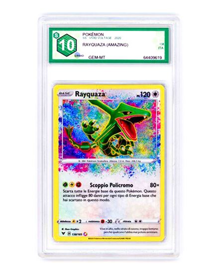 Immagine di GRAAD 10 - Pokemon Rayquaza 138/185 Amazing Rare - Gem Mint (ITA)