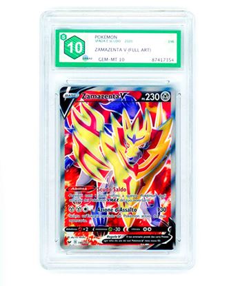 Immagine di GRAAD 10 - Pokemon Zamazenta V 196/202 Full Art - Gem Mint (ITA)