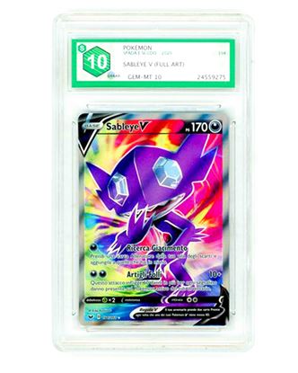 Immagine di GRAAD 10 - Pokemon Sableye V 194/202 Full Art - Gem Mint (ITA)