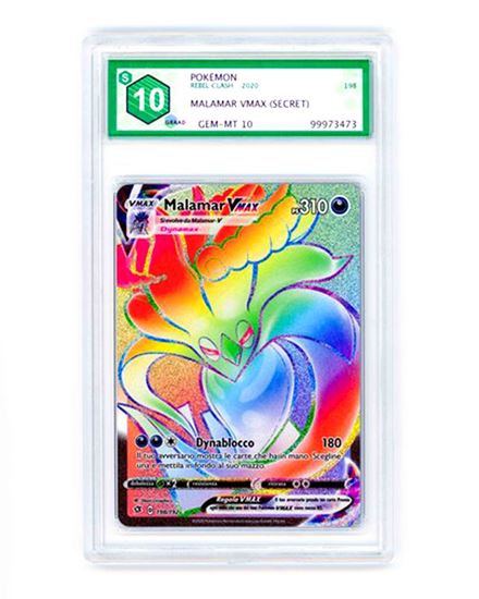 Immagine di GRAAD 10 - Pokemon Malamar VMAX 198/192 Rara Segreta - Gem Mint (ITA)