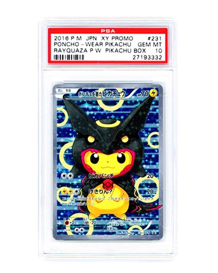 Immagine di PSA 10 - Pokemon Pikachu Poncho Rayquaza Holo Promo 231/XY-P - Gem Mint (JP)