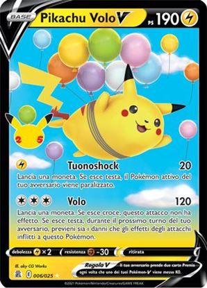 Immagine di Pikachu Volo V 06/025 Near mint (IT)