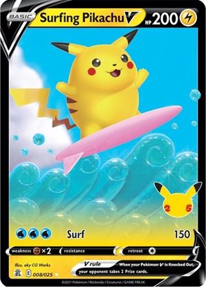 Immagine di Pikachu Surf V 08/025 Near mint (IT)