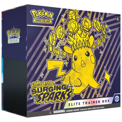 Immagine di Scintille Folgoranti / Surging Sparks - Set Allenatore Fuoriclasse / Elite Trainer Box - Seconda Scelta (ENG)