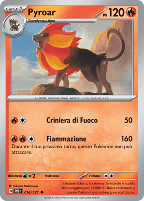 Immagine di Pyroar 016-131 Poke Ball (IT) – NEAR MINT