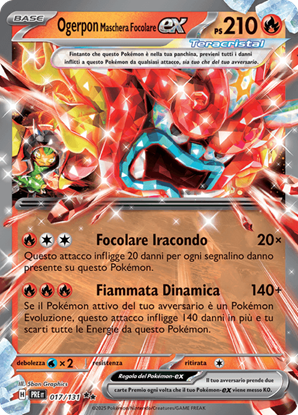 Immagine di Ogerpon Maschera Focolare Ex 017-131  (IT) – NEAR MINT
