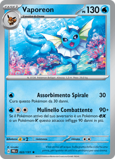Immagine di Vaporeon 022-131 Reverse (IT) – NEAR MINT