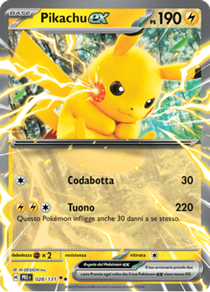 Immagine di Pikachu Ex 028-131  (IT) – NEAR MINT