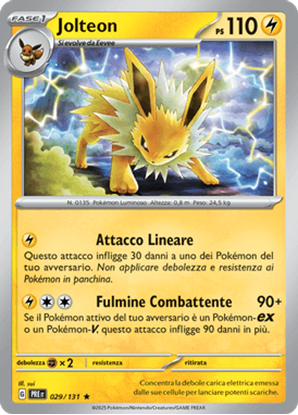 Immagine di Jolteon 029-131 Reverse (IT) – NEAR MINT