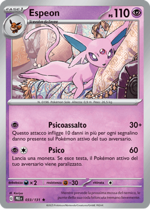 Immagine di Espeon 033-131 Reverse (IT) – NEAR MINT