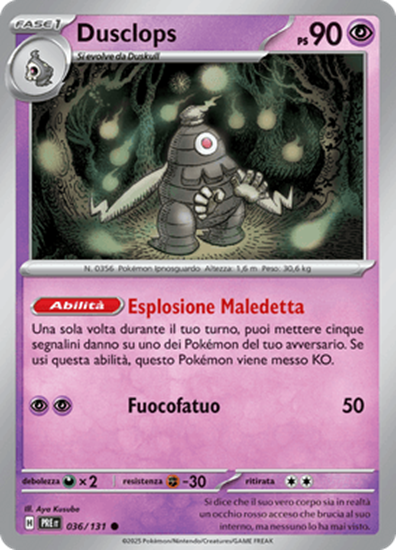 Immagine di Dusclops 036-131 Poke Ball (IT) – NEAR MINT