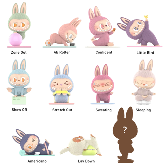 Immagine di Labubu The Monster Lazy Yoga Blind Box (Casuale) Originali Pop Mart
