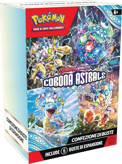 Immagine di Scarlatto e Violetto Corona Astrale - Bundle 6 Buste Set da 10 Sealed (ITA)