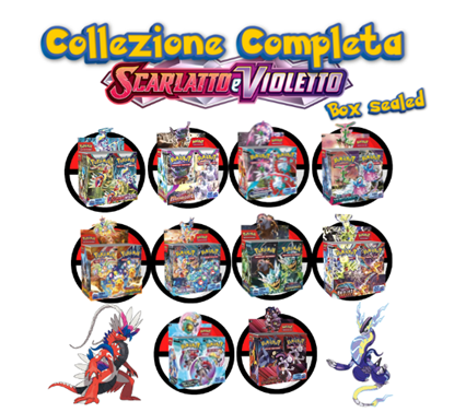 Immagine di Pokemon TCG Scarlatto e Violetto Collezione Completa - 10 Display Sealed (ITA) con Case Magnetico
