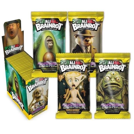 Immagine di Skifidol Italian Brainrot Tcg - Allucinazione Cosmica - Display Box da 24 bustine da 14 Carte ITA
