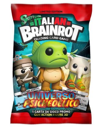 Immagine di Skifidol - Italian Brainrot Tcg - Universo Psichedelico - Bustina con portachiavi 3D e carta speciale