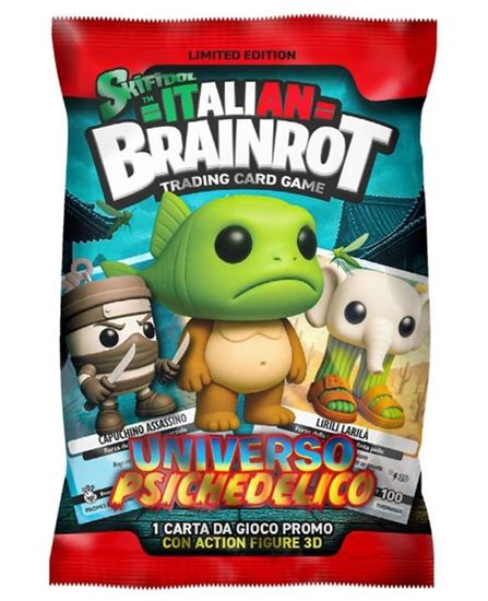Immagine di Skifidol - Italian Brainrot Tcg - Universo Psichedelico - Bustina con portachiavi 3D e carta speciale