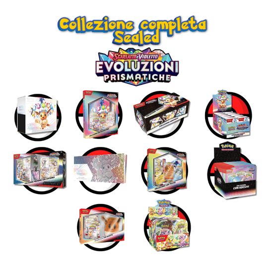 Immagine di Pokemon TCG Evoluzioni Prismatiche Collezione Completa - Sealed (ITA) con Case Magnetico