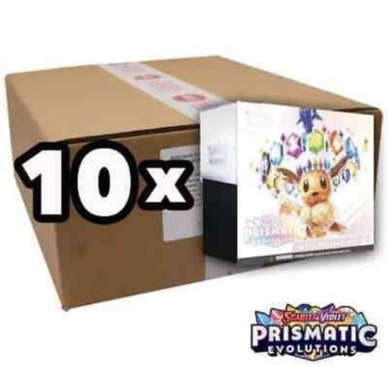 Immagine di Pokemon Prismatic Evolutions - Elite Trainer Box - Case Sealed x 10 (ENG)