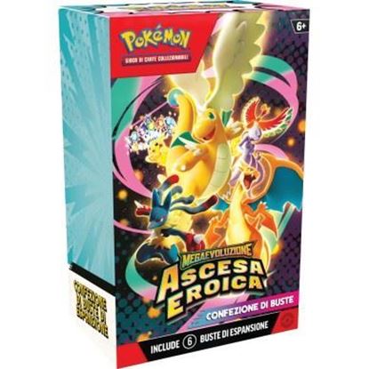 Immagine di Pokemon Mega Evoluzione - Ascesa Eroica - Bundle 6 Buste (ITA)