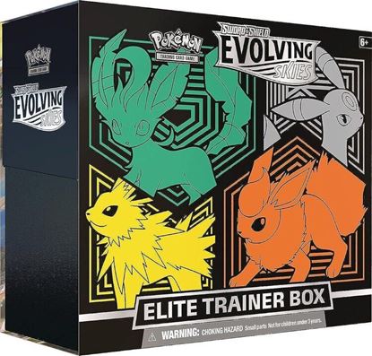 Immagine di Pokemon Evolving Skies - Elite Trainer Box - ETB Sealed - Leafeon Umbreon Jolteon e Flareon (ENG)