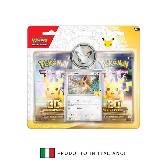 Immagine di Pokemon 30 Anniversario - Blister 2 Buste Eevee Promo - ITA
