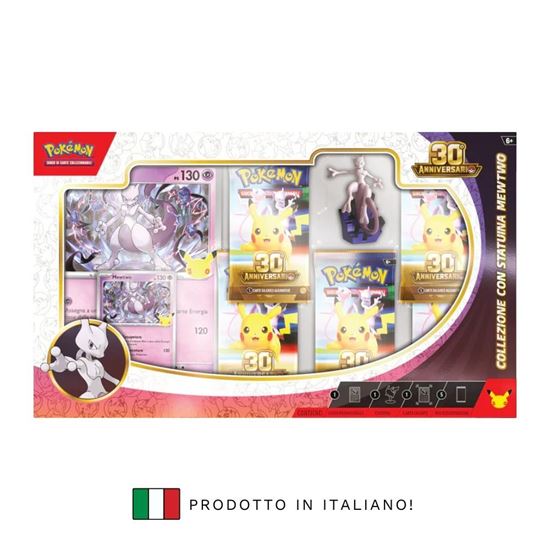 Immagine di Pokemon 30 Anniversario - Collezione con Statuina Mewtwo - ITA