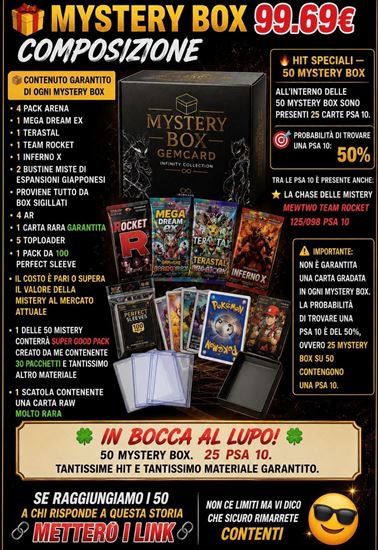Immagine di Mystery Box Pokémon Giapponese - 10 Bustine + Carte Garantite - Possibilità PSA 10